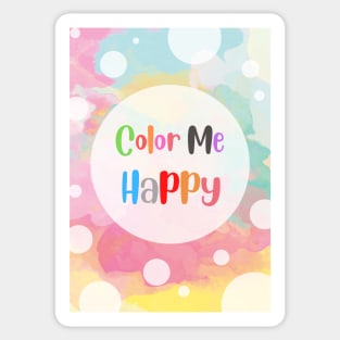 Color Me, I'm Happy Sticker